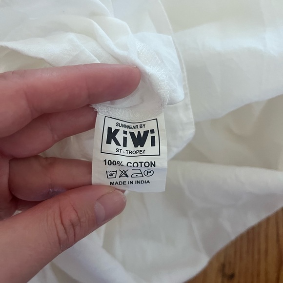 Ligne KIWI White Dress with Colorful Embellishments - Picture 7 of 7